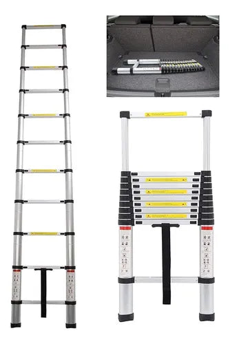 Escalera Retráctil Multiusos 🪜 [3 METROS] El tamaño perfecto para tu casa 🏠